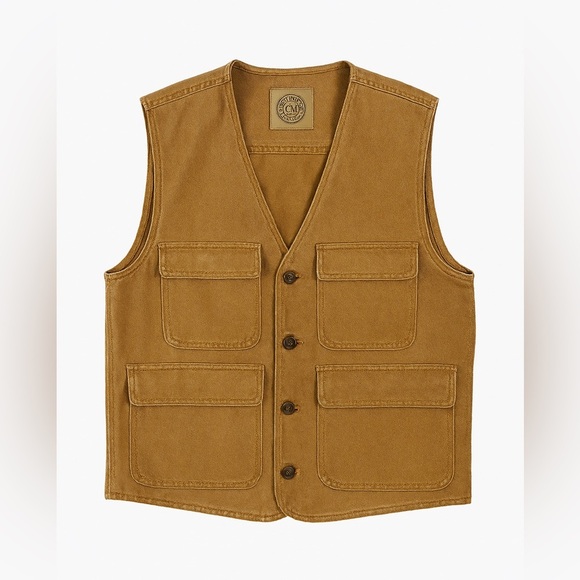 CLUB  MONACO 90s Vintage Cotton Utility Vest - Picture 7 of 7